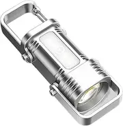 Multi-Function Light, Bright Key Ring Light, Cycling Safety Lamp, Convenient USB-C Recharging, Travel-Friendly, Aluminum Alloy, ABS, 9.5x3.8x2.9cm, for Cycling Outdoor