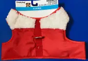 Simply Dog red w/ white trim Dog Harness~Size XL~girth 24-27"~NWT