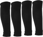 [FOYTOKI] Youth Football Shin Guard Sleeves Compression Calf Socks for Men Running Leg Sleeves