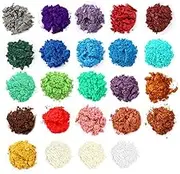 Mica Powder, Lip Gloss Pigment Powder 24 Colors, Handmade Soap Making Colorants, for Epoxy Resin Dye, Candle Making, Eye Shadow, Blush, Nail, Paint, Resin Craft