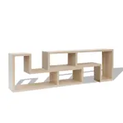 vidaXL TV Cabinet Double L-Shaped Oak Entertainment Stand Display Sideboard