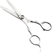 NULYLU Double Teeth Hairdressing Scissors Professional Barber Shears for Hair Styling Anti-corrosion Haircut Tool for Salon Home Use Easy to Carry Use