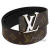 Juliet茱麗葉精品 Louis Vuitton LV M9821U LV Initiales 金屬LOGO飾扣經典花紋雙面皮帶 90CM 現貨現金價$18,200