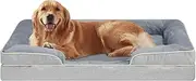 Dog Beds for Large Dogs, Waterproof Memory Foam XXL Couch Dog Bed with Removable Washable Cover & Non-Slip Bottom, Orthopedic Egg Foam Dog Couch for Pet Sleeping, Giant Pet Sofa Beds (110x80x21cm)