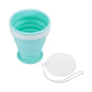 Collapsible Water Bottle, 200mL Travel Folding Cup for Camping, Blue