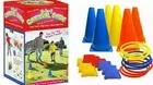 Kids Bean Bag Ring Toss Cone Toss Multiple Family Game indoor outdoor cornhole