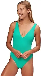 [Seafolly] Women's Deep V Neck Maillot One Piece Swimsuit
