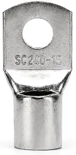 1-50pcs SC-2.5 4 6 10 16 25 35 50 70 95 120 150 185 Wire Nose Copper Terminals Battery Cable Lugs Screw Hole M5 M6 M8 M10~M16(SC16-8(16mm2-M8),10pcs)