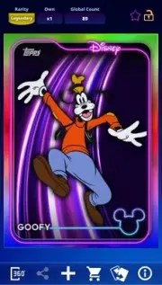 Topps Disney Collect Digital Legendary Flagship Rainbow Goofy