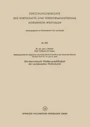 Die internationale Wettbewerbsfhigkeit der westdeutschen Wollindustrie by Lutz K