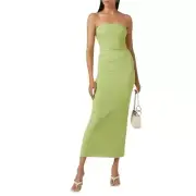 Bec & Bridge Womens Dress Size 8 Revolve Strapless Maya Stretch Crepe Midi New