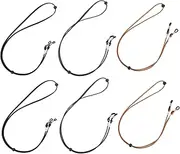 [CTIRCHIU] 6pcs Anti-drop Glasses Rope Suede Eyeglass Holders for Women Men Neck Strap Sports Eyewear Retainer Fashion Eyewear Retainer Strap for Outdoor Activities