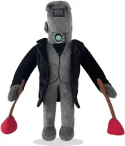 11" Titan Speakerman Skibidi Toilet Plush - Collectible Doll with Brush Monitor