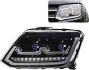 Car Lights Compatible For VW LED Headlight 2010-2020 AMAROK Head Lamp Drl Dynamic Signal Projector Lens Automotive Accessories(RHD)