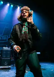 Travie McCoy at the 2013AMP 987 Kringle Jingle at The Fillmore on - Old Photo 18
