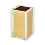 Tizo Lucite Toothbrush Cup, Gold
