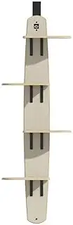 Door Hanging Cat Shelf, Over The Door Cat Perch Climber, 4-Level Door Hanging Tree with Shelves, Scratching Post, Climber Tower, Pet Jump Shelf for Cats to Play and Sleep