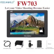 FEELWORLD FW703 7 Inch DSLR On Camera Field Monitor 3G SDI 4K HDMI FHD 1920x1200