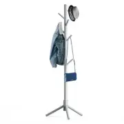 Wooden Tree Coat Rack Stand with 8 Hooks - Easy Assembly No Tools Free Standing