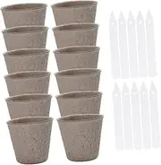 BESPORTBLE 40pcs Paper Plant Starter Pots Germination Cups Plant Propagator Pots Garden Nursery Cups Planting Containers