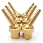 6pcs 1/2inch DN15 Brass Fountain Nozzle Adjustable Direction Jet Water SprayHead for Landscaping Use Gold