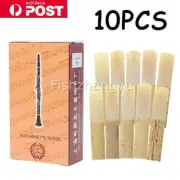 10X Bb Clarinet Reeds 2.5 Strength Clarinet Reed Part Traditional Bamboo Reeds