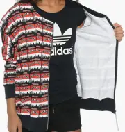Adidas VINTAGE RUN DMC AOP Track Sweat shirt Jacket French Terry firebird size S