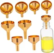 1 Set Mini Metal Funnels Mini Funnels with Droppers for Precise Liquid Filling Small Bottle Pouring Tools for Essential Oils Perfumes and More