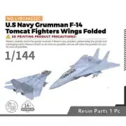 Yao's Studio LYR144222C 1/144 Military Model US Navy Grunnman F-14 Tomcat 1pc
