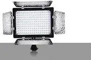 W160 Video Photography Light Lamp Panel 6000K LED Adjustment Color Camera DV Camcorder NP-F Series Battery Compatible Photography Brightness High-Quality Reflector Design Black