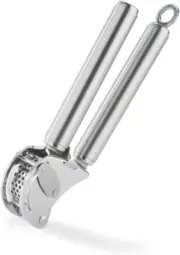 Stainless Steel Garlic & Ginger Press with Scraper for Effortless Mincing,,,,