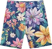 [Caihoyu] Little Girls Shorts Stretchy Cotton Midi Shorts Activewear for Performance