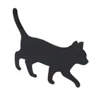 LED Cat Lamp Acrylic Cat Night Light Voice Activated Black For