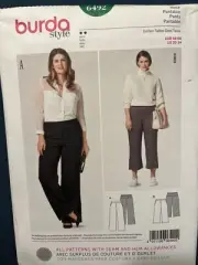 NEW Burda Style Sewing Pattern 6492 Size 20-34 Misses Pants Plus Size
