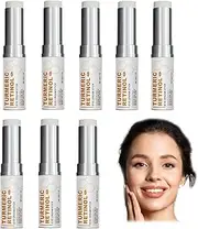 Turmeric Retinol Eye Cream Stick, Under Eye Cream for Puffiness And Bags, Anti Aging Eye Balm Stick Hydrating, Eye Cream for Wrinkles, Eye Balm Moisturizes Hydrating for Dark Circle (8 pcs)
