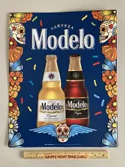 ✅ Modelo Especial Day Of The Dead Metal Beer Bar Tin Tacker Sign