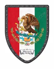 Mexico Coat of Arms Country Display Shield - Mexican #SH503DGHG-Mexico