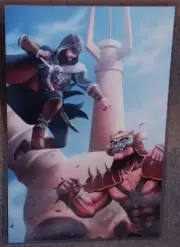 Assassins Creed Ezio vs Mortal Kombat Shao Kahn Glossy print 11 x 17 In Sleeve
