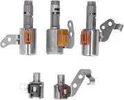 XTevu Transmission Control Solenoid Kit, U140E U140F Solenoid Set, Automatic Gearbox Solenoid Replacement, 5 Pcs Rostra Transmission Valve Solenoid