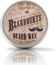 Beardburys Soft Fixing Beard and Mustache Wax Natural Hold, Lightweight Formula, Easy Styling, Paraben-Free, Suitable for All Beard Types - 50g