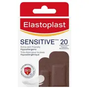 Elastoplast Sensitive Dark Strips 20 Pack