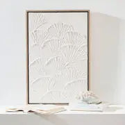 Lucia Shell Textured Small Framed Canvas Wall Art [MUSLLUCWA24A]