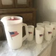 Tupperware 4th Of July Patriotic Pitcher Set