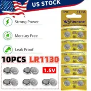 10* AG10 LR54 Cell Coin 1.5V LR54 389 189 LR1130 Button Batteries 66mAh for Home