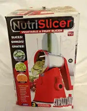 Nutrislicer VegetableSlicer CheeseGrater PotatoSlicerSaladChopper w/Suction Base