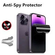 For iPhone 16 15 14 Pro Max Plus Anti-Spy Hydrogel Film Privacy Screen Protector
