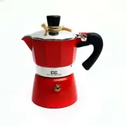 Coffee Culture Italian Stove Top Coffee Espresso Maker Percolator 1 cup Red