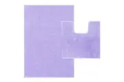 LINENOVA Bath Mat Toilet Mat Anti Slip Rug Carpet Shower Toilet Bedroom Shaggy Mats (Lavender)