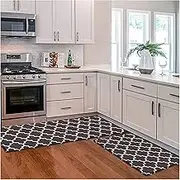 Non Slip Bath Mat Kitchen Mat Cushion Anti-Fatigue Kitchen Carpet, Non-Slip Waterproof Kitchen Mat and Carpet Heavy-Duty PVC Ergonomic Comfort Mat Non Slip Mat (Color : Chocolate, Size : 17.3inx27.6