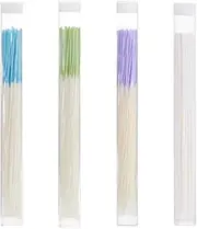 [strrng] 240 Pcs Piercing Cleaning Sticks,Piercing Floss,Disposable Earring Hole Cleaning Floss,Ear Piercing Cleaner Floss,For Cleaning Ear Piercings And Removing Odor And Dirt（Green, Blue, Purple, White）, one